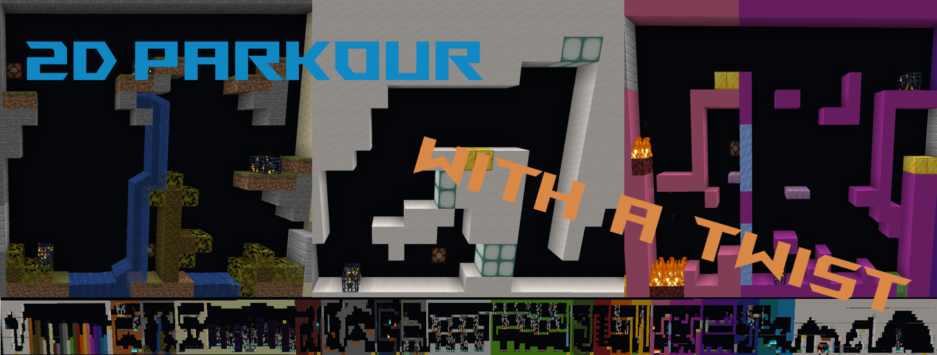 Baixar 2D Parkour With a Twist para Minecraft 1.16.1